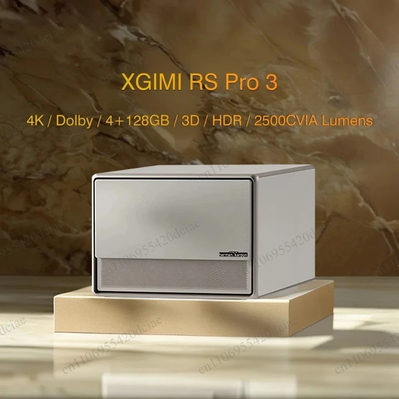3D Home Cinema 128GB Android Beamer, XGIMI RS Pro Projector 3 DLP 4K 2000 CCB Lumen LED Laser Dual Light Source