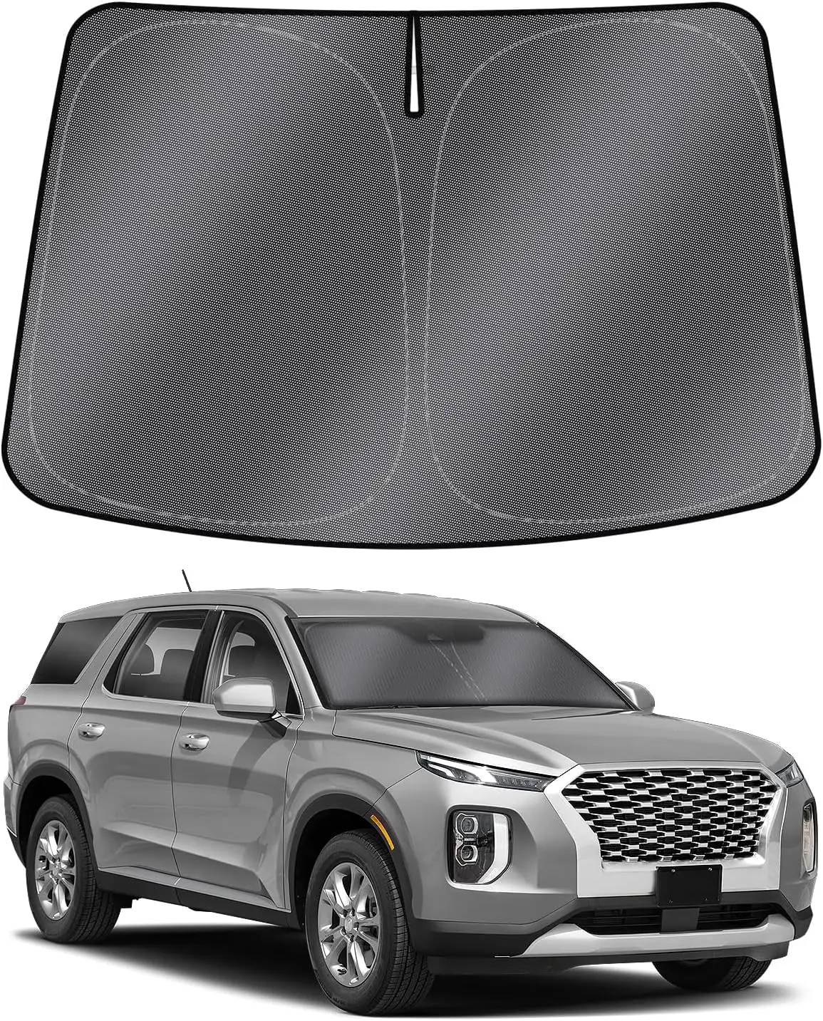 

Foldable Windshield Sunshade for Hyundai Palisade 2020-2025, Blocks UV Heat and Keeps Car Cool