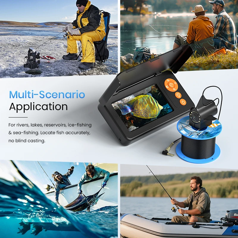防水機能付きの釣り用カメラ。暗視機能搭載、4.3インチ画面。 - Fish Finder Battery のレビューと価格