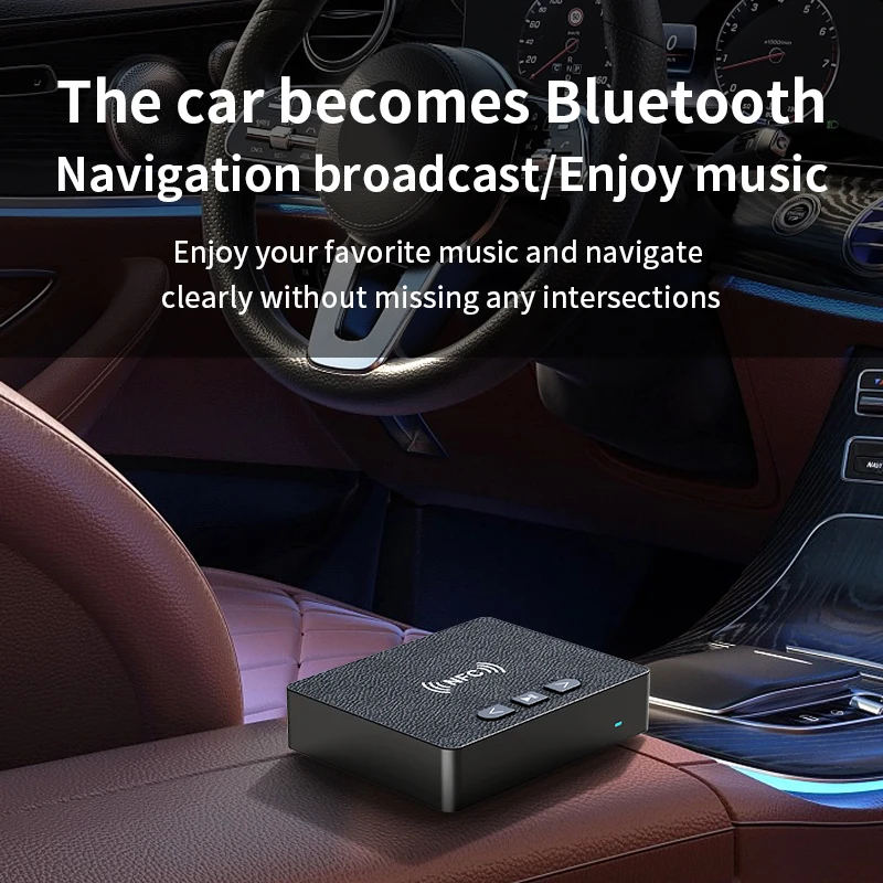 KEBIDUMEI NFC Bluetooth 6.0 Odbiornik Audio 3.5mm AUX R/L RCA HIFI Muzyczny Adapter Bezprzewodowy Odtwarzacz USB U-Disk do Samochodu, Zestaw Głośnikowy, Wzmacniacz — zdjęcie produktu 3