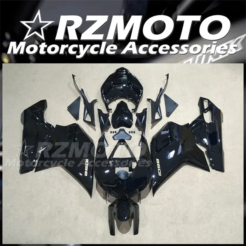 4Gifts New ABS Motorcycle Bike Fairings Kits Fit For DUCATI 1198 1098 848 2007 2009 2010 2011 2012 Bodywork Set Custom Black