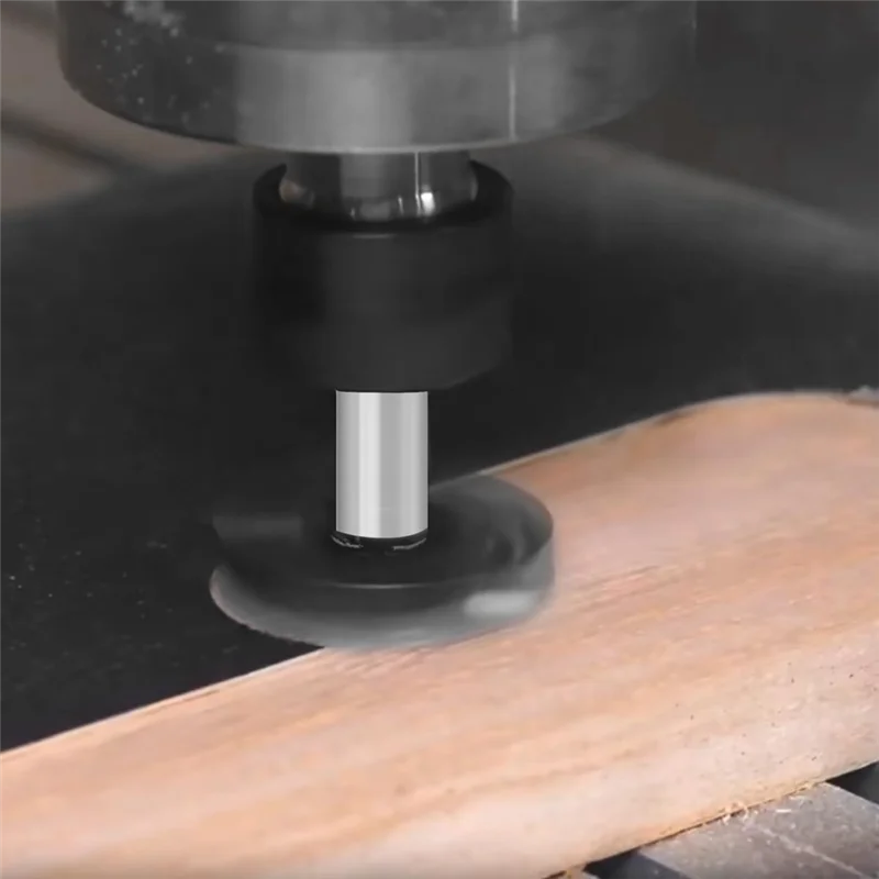 

B97A-Titanium-Coated Carbide 1/4" Shank,1-3/8" Cutting Diameter 2+2 Flutes For CNC Spoilboard Planing