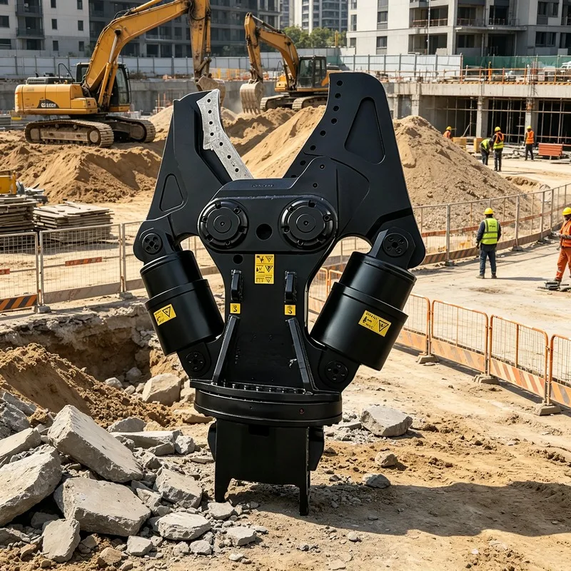 Hydraulic Large Shear Attachment Heavy Duty Cutting Tool For Medium And Large Construction Machinery