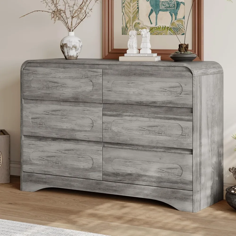 Dresser for Bedroom, 6 Drawer Dresser, 47