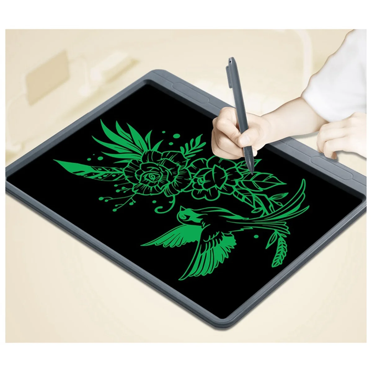 BFYLW 21 بوصة LCD لوحة الكتابة اليدوية لوحة رسم للأطفال لوحة كتابة التعلم أحادية اللون بخط اليد لوحة جرافيتي