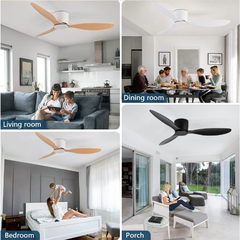 Kipas Angin Plafon SOVE New Low Floor Modern BLDC dengan Remote Control untuk Penggunaan Rumah Tangga, Kipas Ventilasi, Motor Kipas Listrik, Kipas Dekoratif
