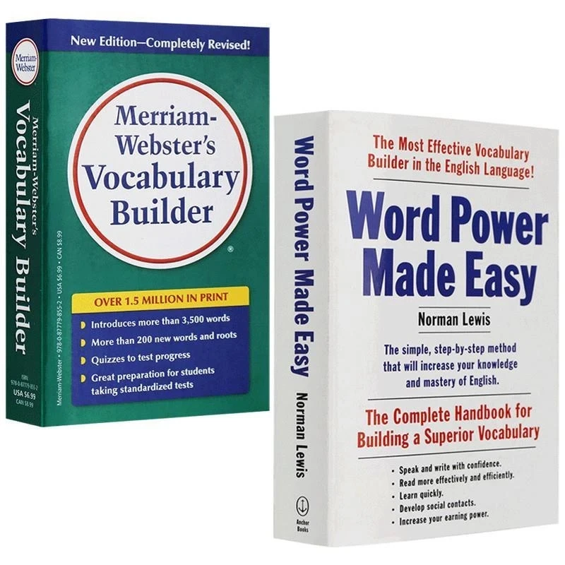 

Merriam Webster's Word Power Made Easy Vocabulary Builder English Original Reference Book Dictionary