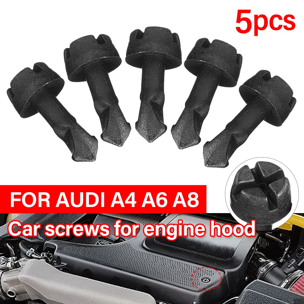 

5Pcs Car Engine Cover Cylinder Head Clips Lock Pin Screw Sealing Stud Fastener Clamps Accessories For Audi A4 A6 A8 N90642001