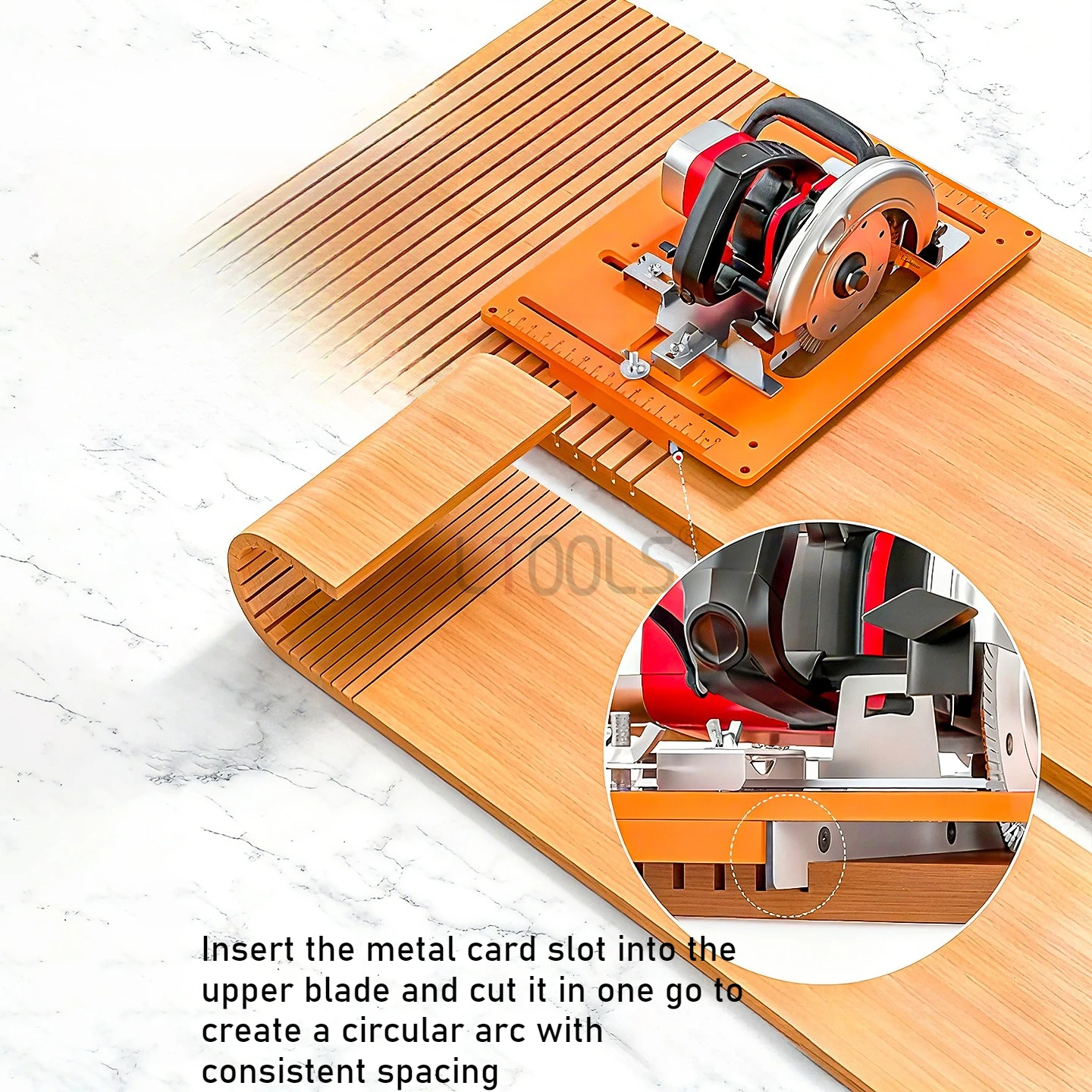 

4 Inch Cutter Base Plate Multifunctional Arc Limit Bottom Board Punch-free Woodworking Positioning Plate Opening Auxiliary Tools