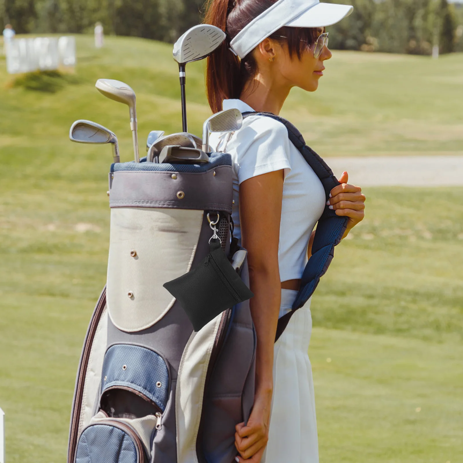 

3Pcs Golf Valuables Pouch Functional Tool Organizer for Golf Essentials Lightweight Secure Zip Closure Ideal for Male Female