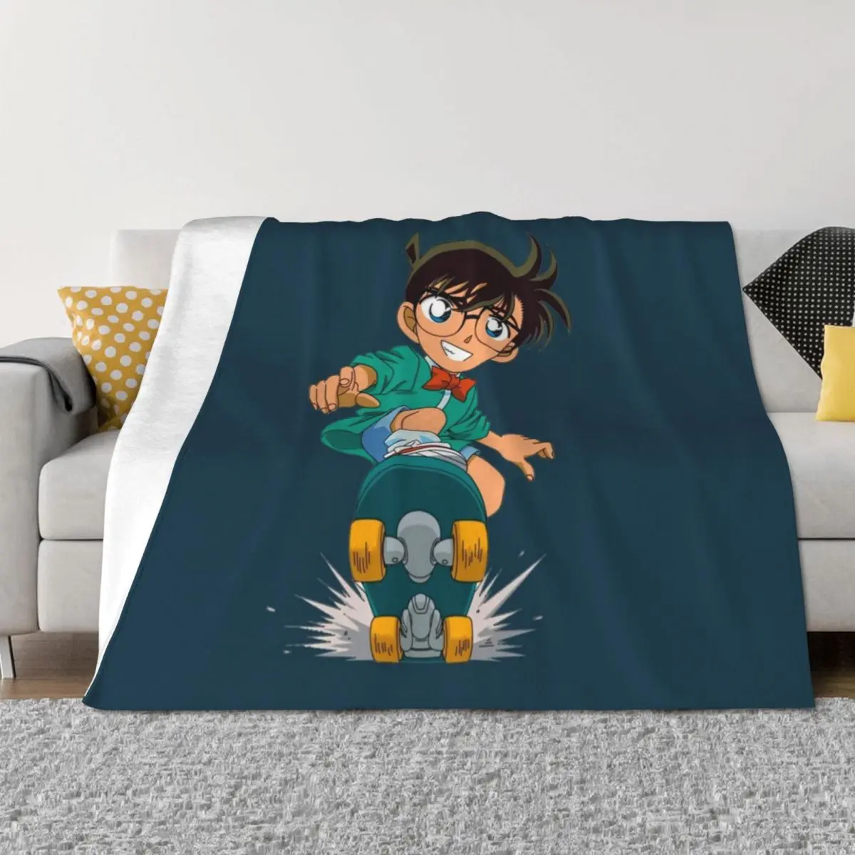 

Detective Conan Edogawa : case closed Throw Blanket warm for winter valentine gift ideas Decorative Throw Weighted Blankets