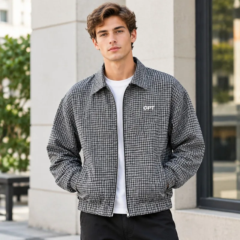 Mens High Street Vintage Plaid Flannel Shirt Long Sleeve Button Up American Retro Turn Down Collar Soft Brushed Casual Daily Top