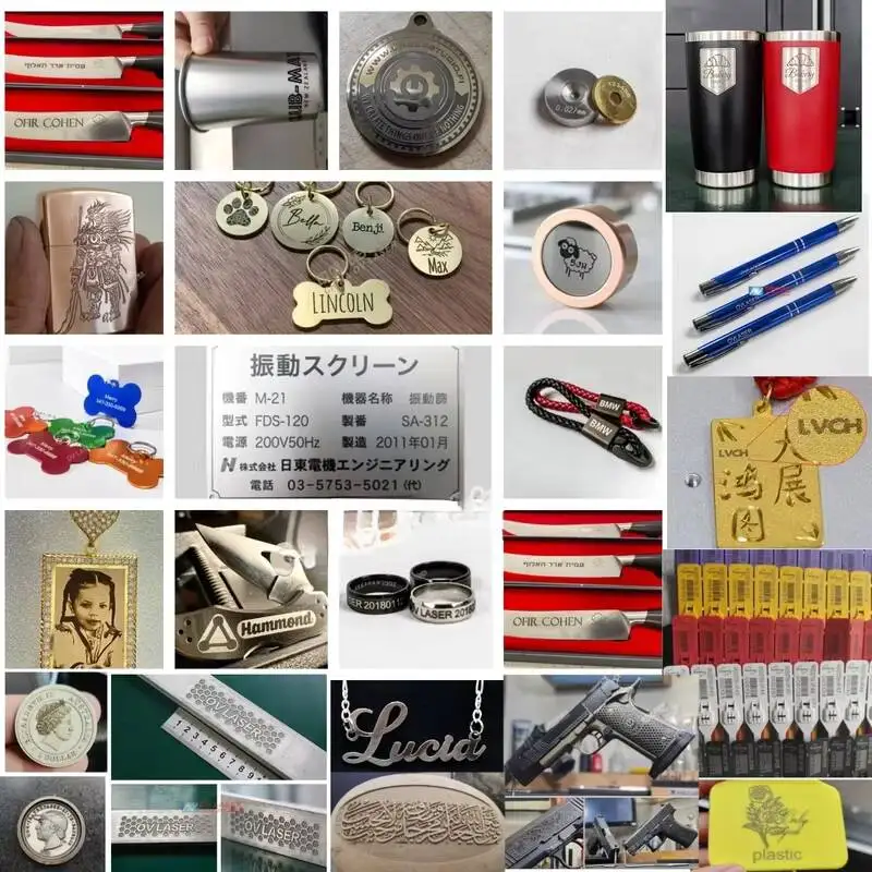 Fiber Marking Online 5 Laser Raycus Flying Marking Machine Specific Stainless Steel Engraving