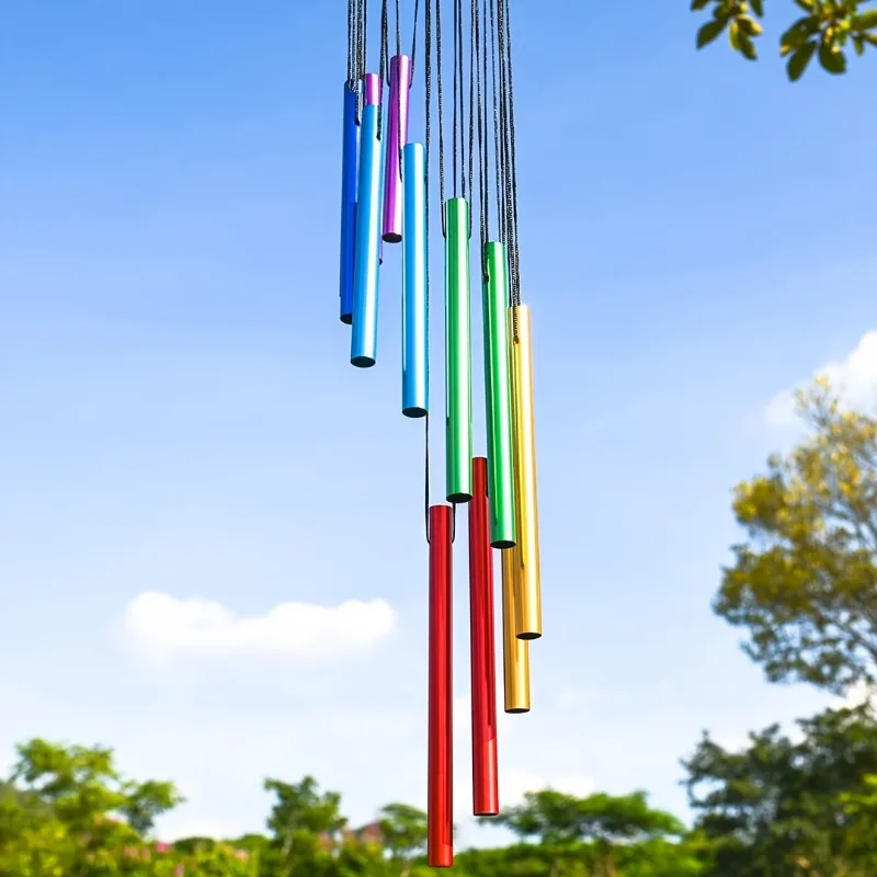 1pcs Metal Wind Chime Assorted Length Anti Rust Paint Window Hanging Gift Indoor Outdoor Relaxing Ornament