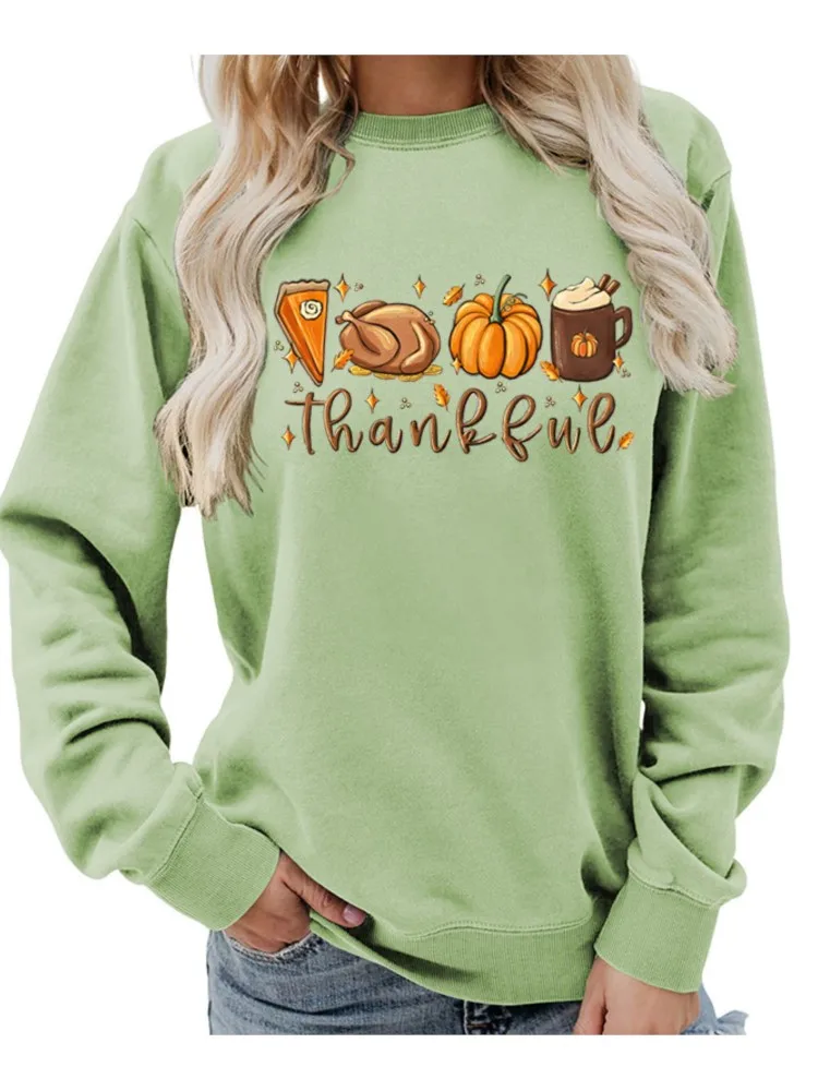 

Женский топ с круглым вырезом и принтом, куртка-толстовка, повседневные свободные модные пуловеры, новая осенне-зимняя женская праздничная толстовка с длинными рукавами