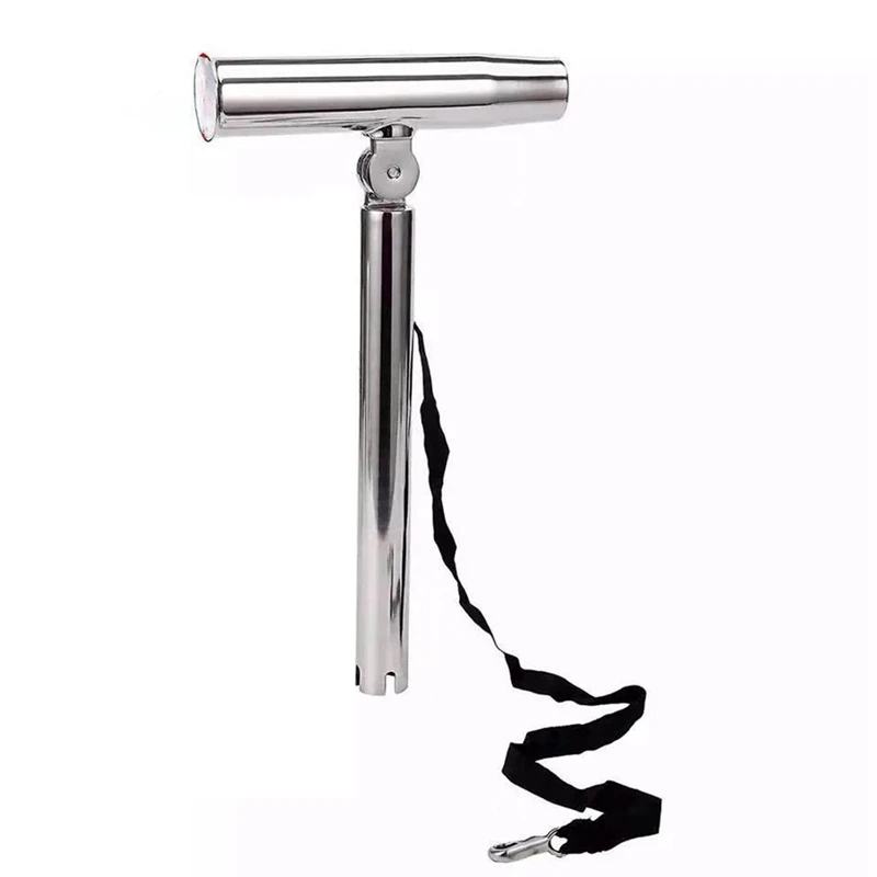 

Boat Marine Adjustable Silver Stainless Steel Adjustable Outrigger Fishing Rod Holder For Boat Accessories