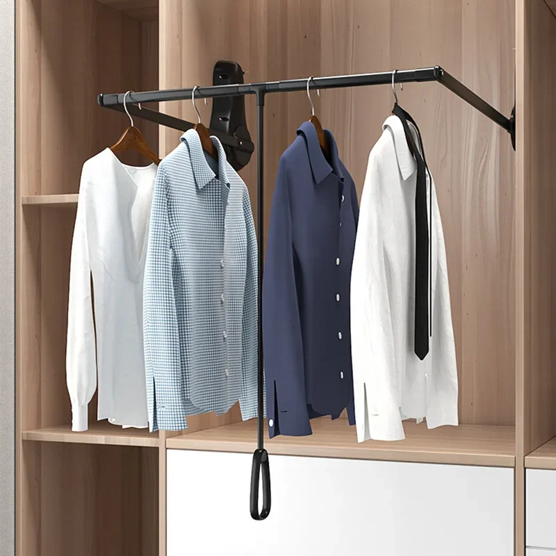 Pull-down clothes-rail wardrobe lifting clothes-rail clothes-rail clothes-rail wardrobe clothes-hanger hardware fittings