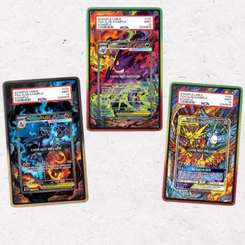 

Mega Wailord Charizard Ex Anime Psa Card Extended Art Acrylic Display Rack Case for Anime Extended Box Exquisite Collectibles