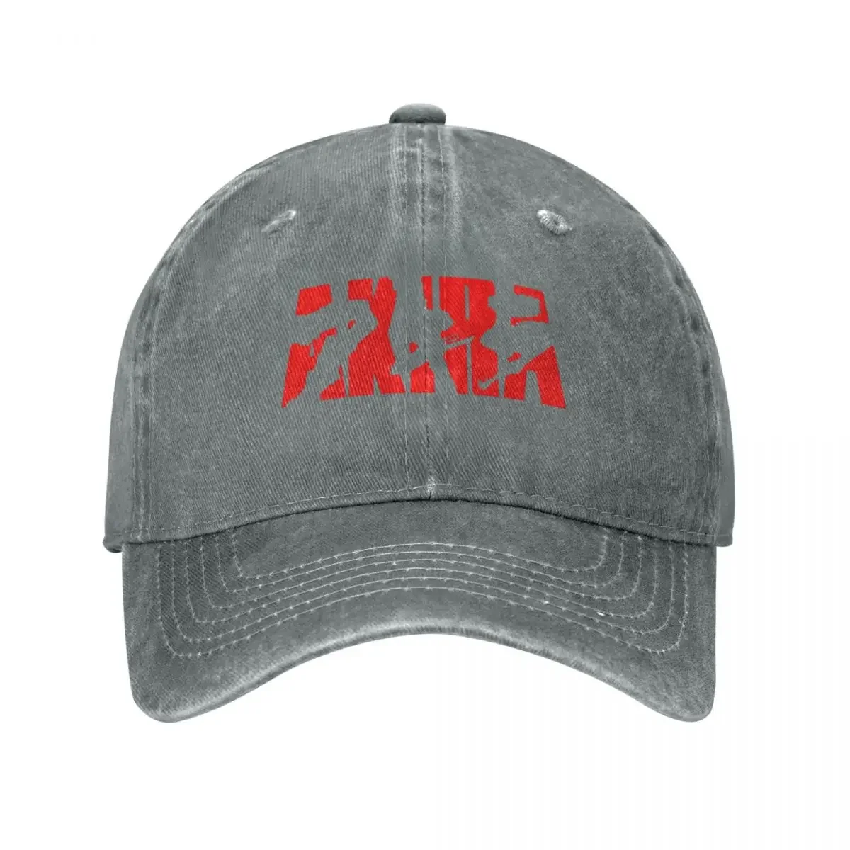 Akira Logo Baseball Caps Snapback Denim Fabric Hats Outdoor Adjustable Casquette Sports Baseball Cowboy Hat for Men Women