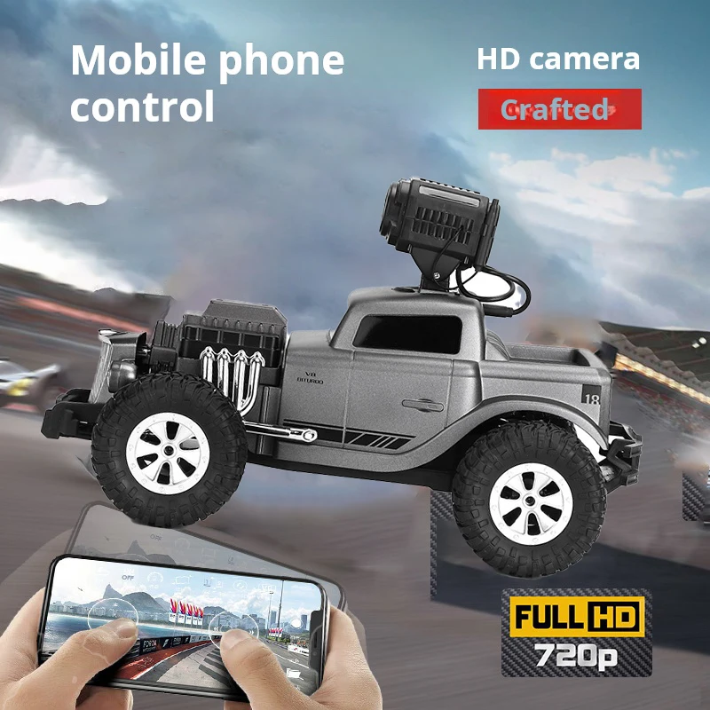 

RC car2.4GHz 20KM/H 1:16 off-road remote control car 720p HD FPV camera RC racing car package children's toys