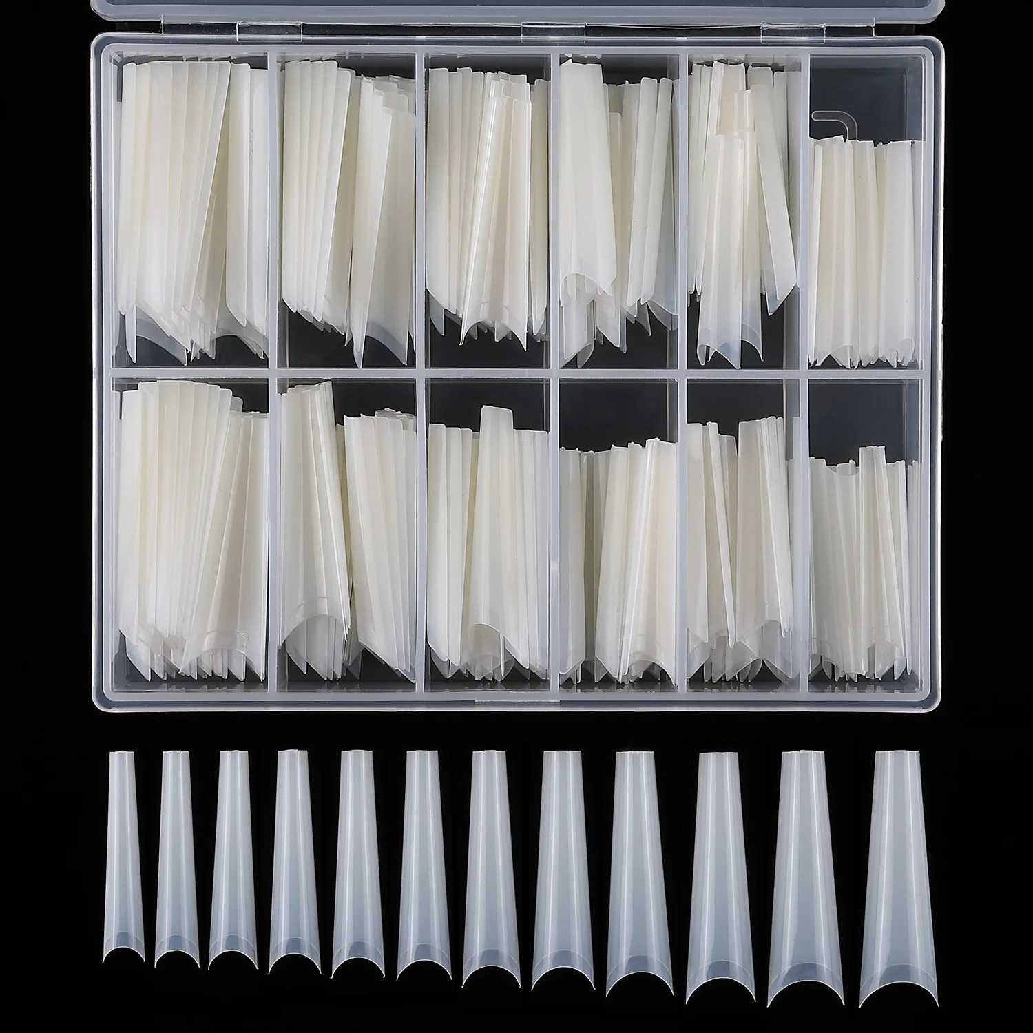 Xxl Square Press On False Nails Extra Long Acrylic Nail Tips_voghion.com