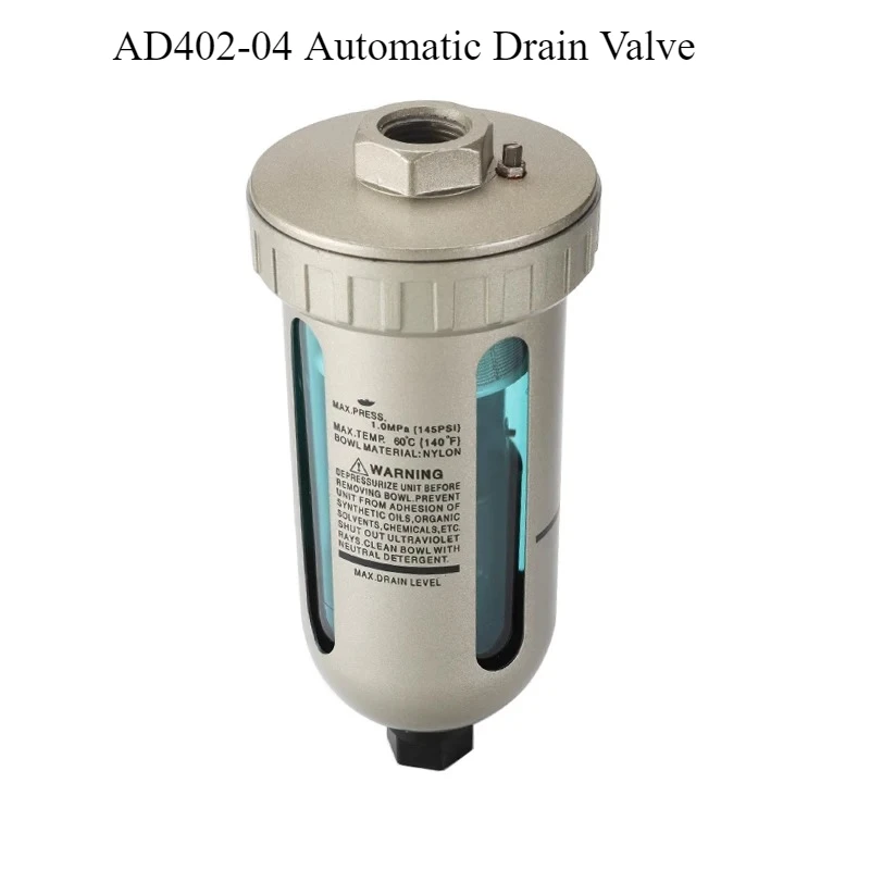 

D402-04 Автоматический сливной клапан 1/2 дюйма NPT Heavy Duty Auto Drip Emptier — для воздушных компрессоров, пневматических систем