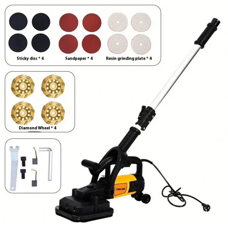 High Quality 2000w 8.6kg Fine Grinding Professional Handheld Concrete Floor Grinding Machine