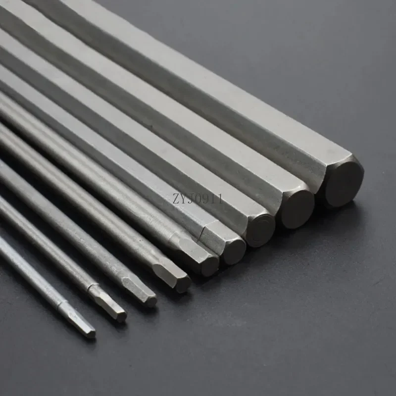 :7/10 pezzi punte da trapano per chiave a testa esagonale magnetica 50/100/150mm set di punte per cacciavite punta per chiave esagonale
