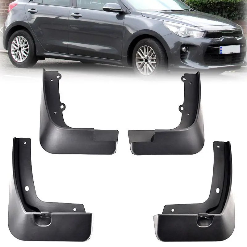 Set Front Rear For KIA Rio Pegas Soluto Hatch Sedan 4dr 5dr FB YB 2017 - 2021 Mud Flaps Splash Guards Mudguards 2018 2019 2020