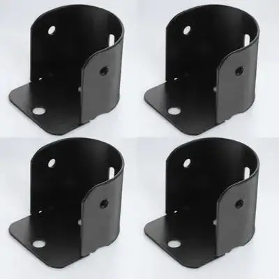 

4Pcs Closet Rod Socket Bracket Iron Mount for Shower Curtain Rod Wardrobe Bathroom Storage Solution Closet Bracket