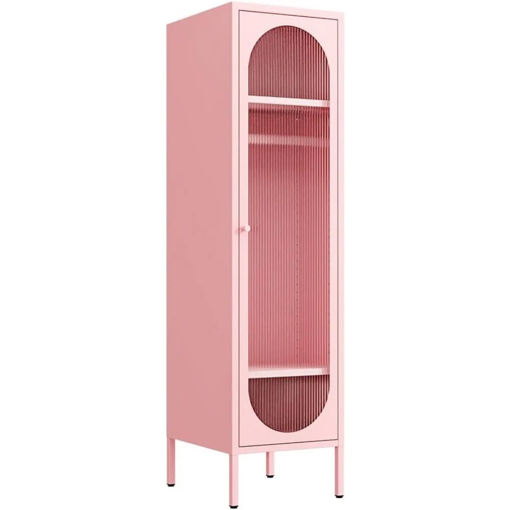 

Metal Storage Cabinet for Kids Bedroom, School Classroom,Office, Home-Acrylic Translucent Door-Kids Lockers Cabinet with 2 Shelv