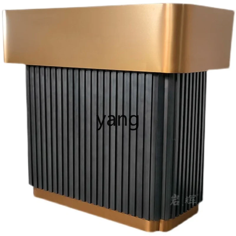Lmm Stainless Steel Welcome Desk Conference Speaker Desk Simple Registration Sales Department Concierge Desk
