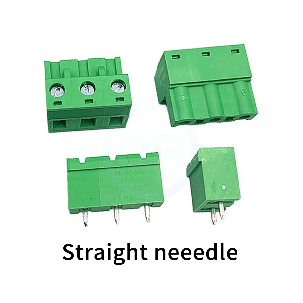 (5/10 Sets) KF2EDG 7.62mm Plug-in Terminal Block 2-20Pin Right Angle Bent Pin Plug Set Split Enclosure 2EDGK 2EDGRC 2EDGVC 7.62