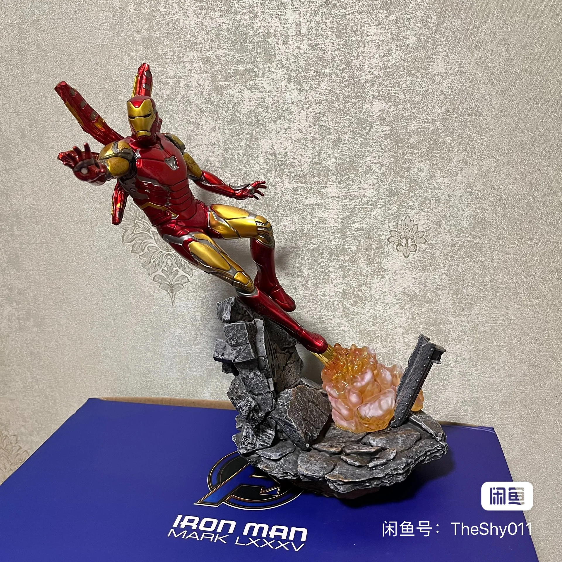 29cm Iron Studios 1/10 Statue Tony Iron Man  Avengers Ultimate Action Figures Collectible Creative Model Ornaments Toy Gift