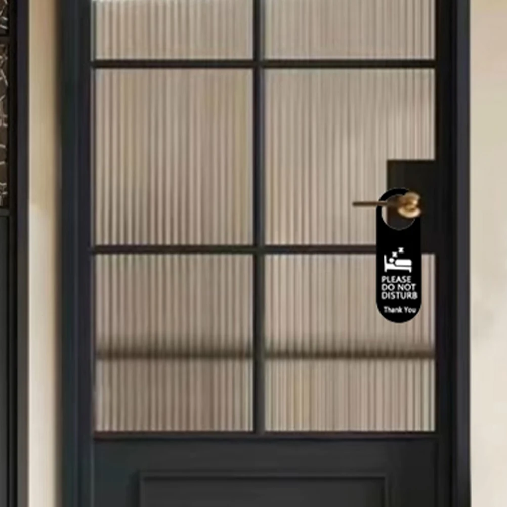 

2pcs Do Not Disturb Sign Acrylic Hotel Door Hanger Privacy Sign for Bedroom Business Nursing Room Decorative Plaque