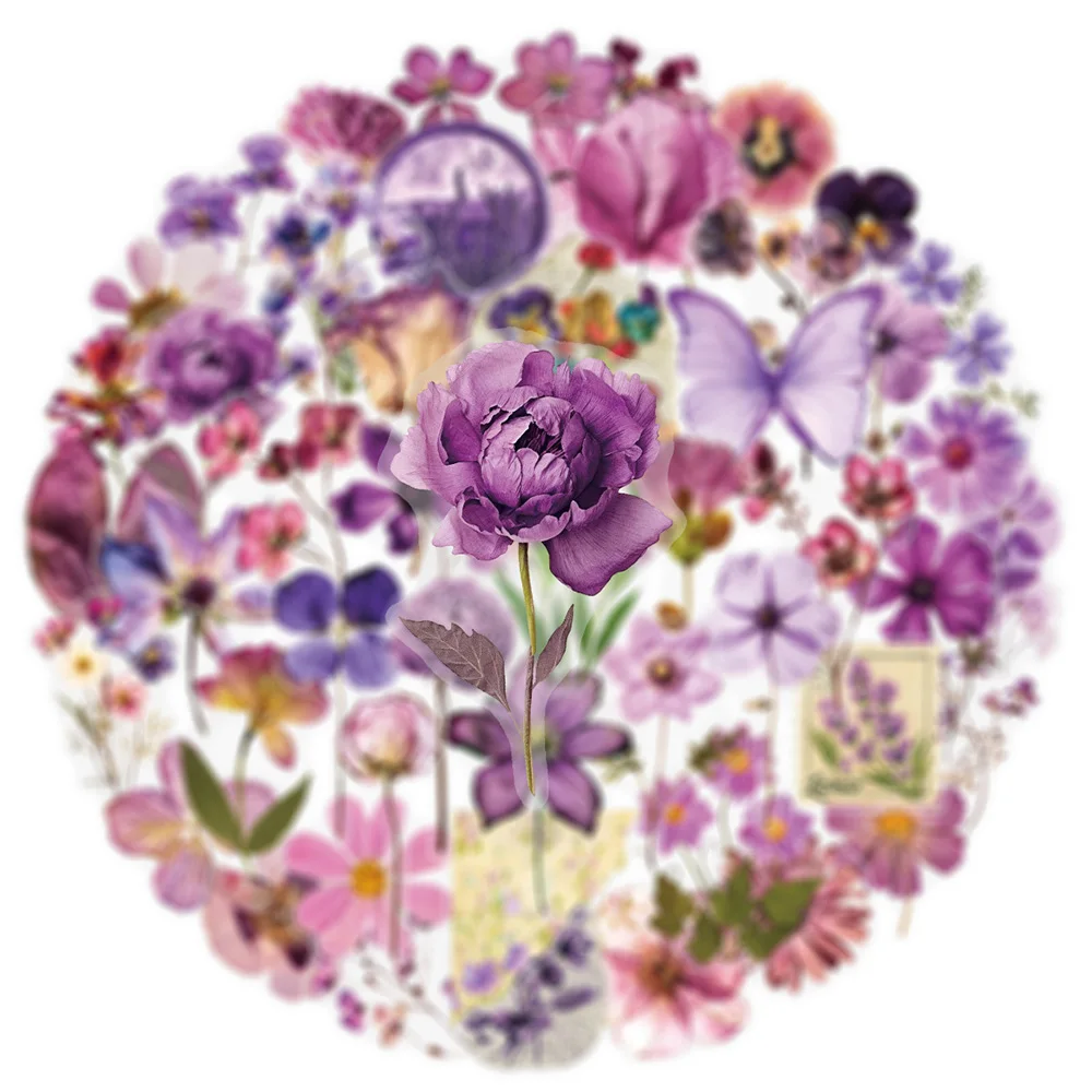 10/30/50 Stück transparente Cartoon verwelkte Blumen Rose Graffiti Aufkleber Kunst ästhetische Aufkleber Laptop Handytasche Dekoration Aufkleber