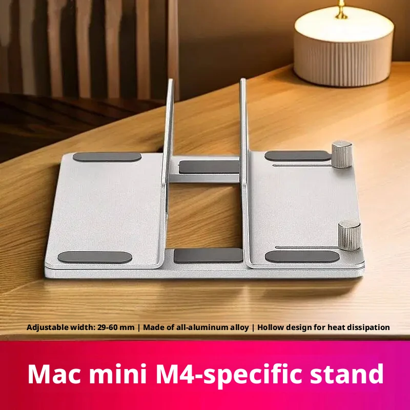Mini PC Vertical Stand For Mac Mini (M4 Pro) Open Frame Structure Boost Air Circulation Lower Internal Temperature Reduce Therma