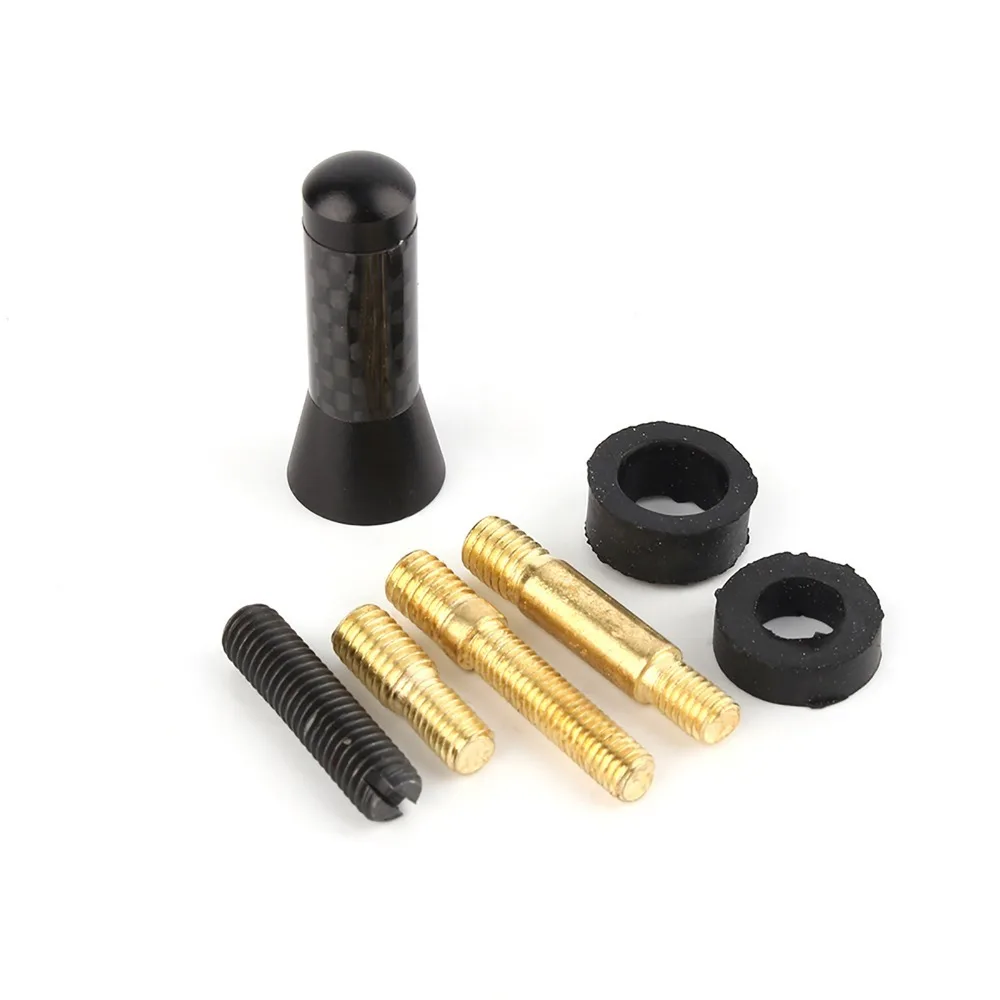 Wide Match 3.5cm Short Car Antenna Carbon Fiber Black Metal Antenna Mini Signal Rod Appearance Upgrade