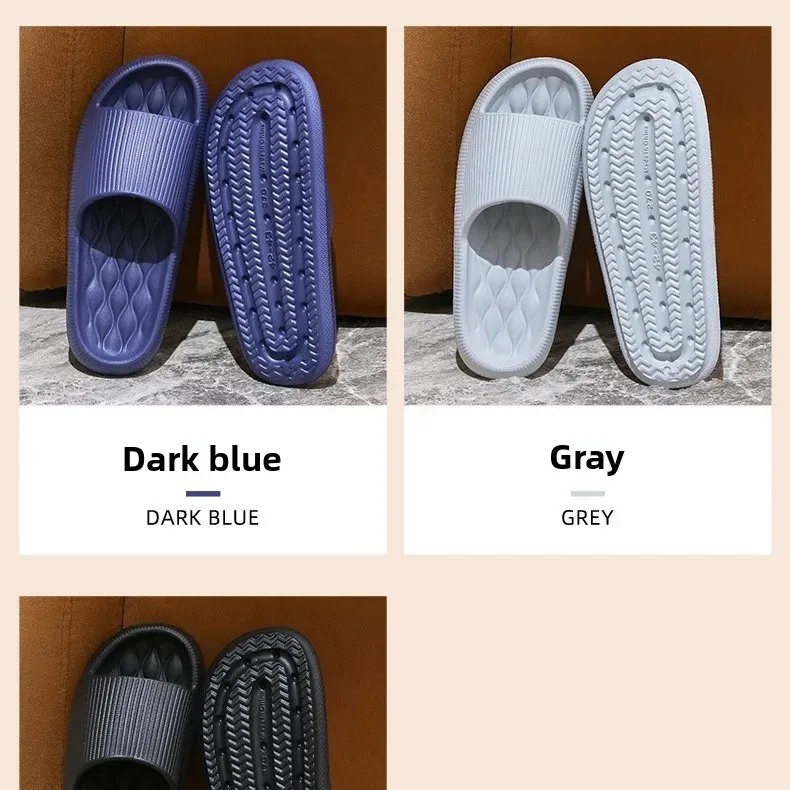 جديد 2508 إيفا كعب سميك النعال المرأة الصيف زوجين المنزل هادئة الحمام الاستحمام المضادة للانزلاق لينة القدم الطابق المتزلجون