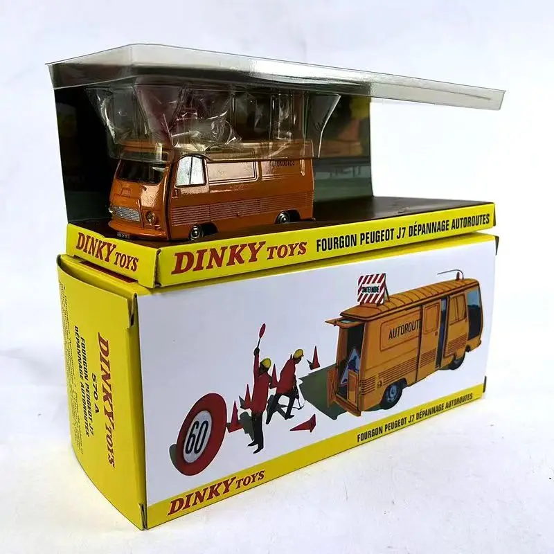 DINKYTOYS ディンキートイズ　FOURGON PEUGEOT Ｊ７ 1:43 FOURGON PEUGEOT J7 DEPANNAGE AUTOROUTES Alloy Car Diecasts