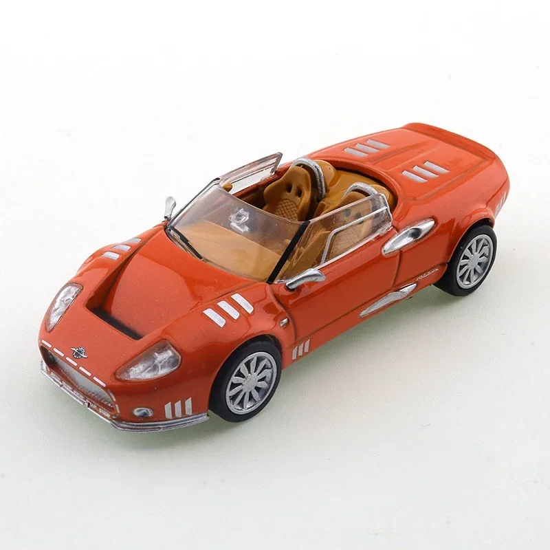 DCT 1/64 Spyker C12 modelo de coche deportivo coches Vintage JDM vehículo aleación Diecast Metal modelo niños regalo de Navidad juguetes para niños