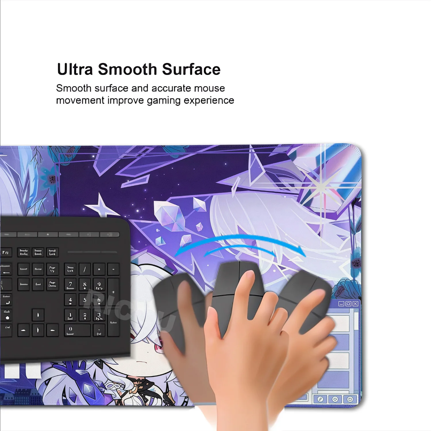 HD 300x600 مللي متر هنتاي جينشين تأثير Skirk XXL ماوس الوسادة أنيمي الألعاب الرياضة الإلكترونية ملحقات الكمبيوتر الجدول سطح المكتب مسند الماوس حصير مكتبي