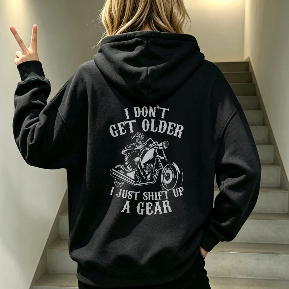 Motorcycle Gear Hoodie - 나는 나이가 들어가는 게 아니라, 단지