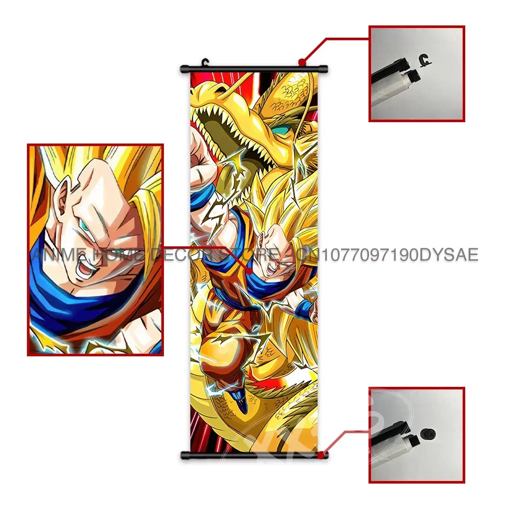 Dragon Ball Poster Burter Malerei Frieza Scroll Bild Gohan Wandkunst Grand Kai Dabura Home Decor Kakarot Anime Tapete Puar – Detail 5