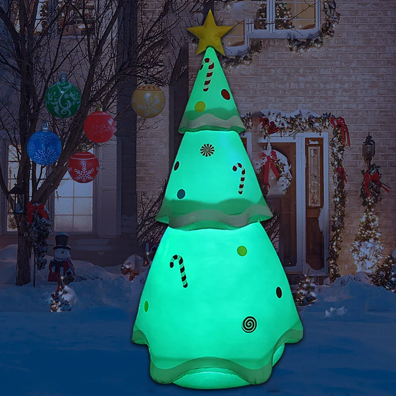 

Inflatable Christmas tree Christmas glowing ornament, garden holiday ornament Christmas ball pendant