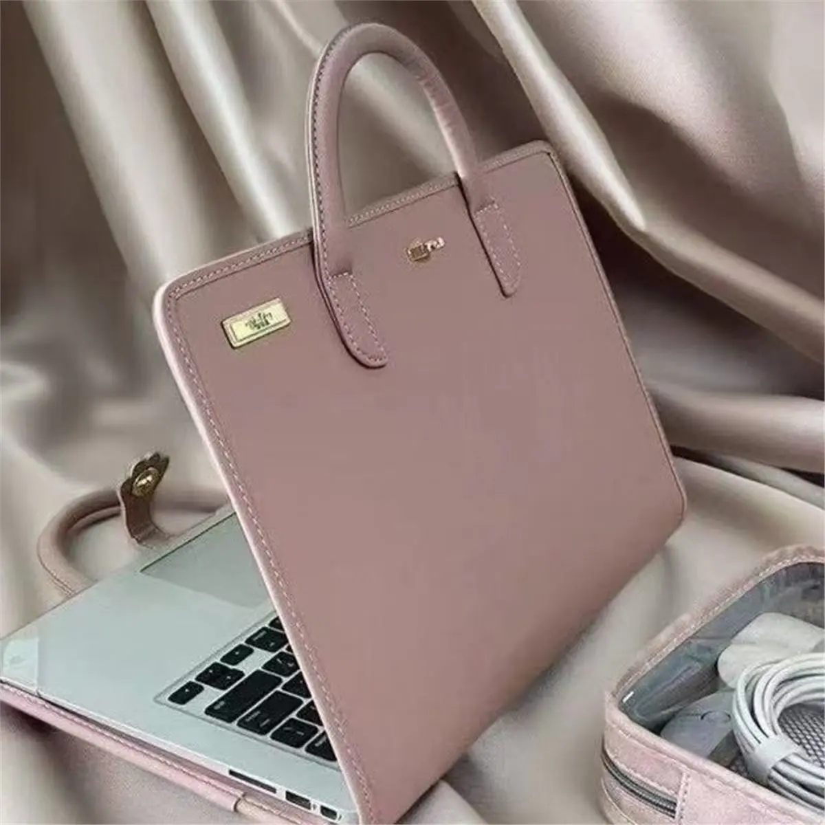 Big Discount Laptop Handbag - Stylish PU Briefcase for Unisex Use, Ideal for Safe Computer Carrying 16-Inch