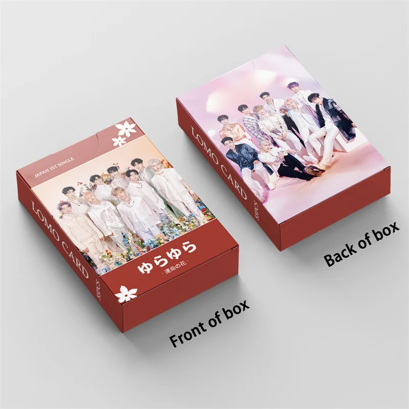 Kpop 55pcs/set ZB1 Album Yura Yura - Fateful Flower LOMO Card KIM TAERAE SUNG HANBIN ZHANGHAO KIM JIWOONG Postcard Photo Card