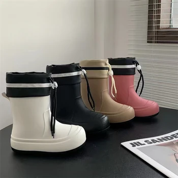 เด็กรองเท้ายางฤดูร้อน Antiskid การเลี้ยงดู Rain BOOTS กันน้ํา Wellies กลางแจ้ง Wading รองเท้าน้ํา Botte De Pluie เด็ก