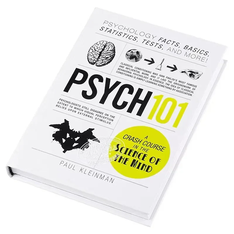 Psych 101 de Paul Kleinman A Crash Couse en la ciencia de la mente Referencia de psicología popular Libro en inglés Tapa blanda