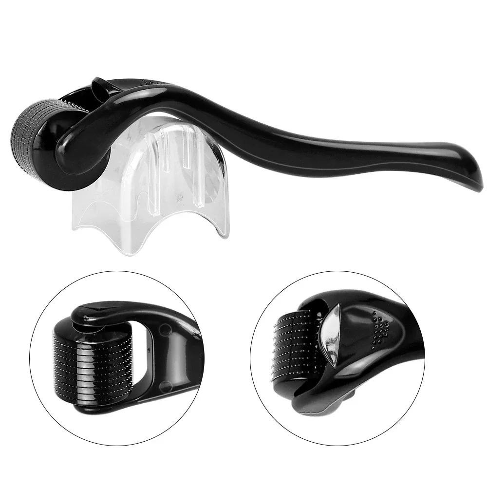 DRS 540 الوجه التيتانيوم ديرما الأسطوانة لإعادة نمو شعر اللحية الوجه آلة العناية بالبشرة الأسود ميكرونيدل الأسطوانة الجمال أداة #5